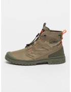 Palladium Текстилни кецове с лого - Мандарина/Бледозелен