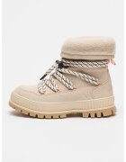 Palladium Велурени ботуши Pallashock Hiver - Мандарина/Мръснобял/Светло бежово