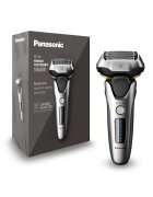 Panasonic Самобръсначка - 5 ножчета - Japanese Blade Technology" - Тример - Сензор за брада - Автономия 50 минути Li-Ion - Wet & Dry - Гъвкава глава 16D - Черен"
