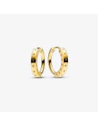 Pandora Кръгли обеци тип ID Signature
