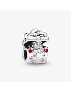 Pandora Талисман Пандора тип висулка с Дядо Коледа в кутия Подарък - Сребро 925