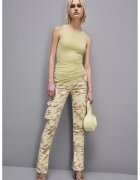 Patrizia Pepe Camouflage Pattered Cargo Jeans - Светлозелен