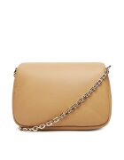 Patrizia Pepe Дамска чанта Winter Sand - естествена кожа - 8B0219/L113-B775
