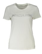 Patrizia Pepe Дамска тениска - 8% еластан - 92% вискоза - бяла - CM1419J013