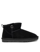 Patrizia Pepe Дамски slip-on боти за сняг - естествена кожа - черни