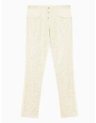 Patrizia Pepe Rhinestone Applications Straight Jeans - Крем