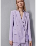 Patrizia Pepe Сако regular fit с двуредно закопчаване - Лилав
