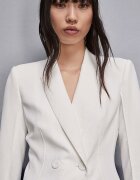 Patrizia Pepe Сако regular fit с двуредно закопчаване PP1 Бял