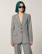 Patrizia Pepe Сако regular fit вдъхновено от мъжката мода Сив