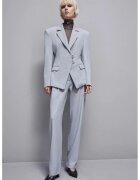 Patrizia Pepe Вталено сако - slim fit - с подплънки на раменете - Сив