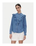 Pepe Jeans Дамска блуза - PL305092 000DENIM - Синя - памук - лен - лиосел