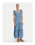 Pepe Jeans Дамска рокля PL953664 - лиосел - XL INTL - синя