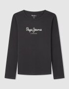 Pepe Jeans London Блуза Hana с лого Черен