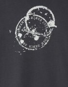 Pepe Jeans London Блуза с овално деколте Мръснобял/Tъмносив