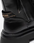 Pepe Jeans London Боти от еко кожа Черен