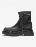 Pepe Jeans London Боти Queen Chelsea от еко кожа с текстил Черен