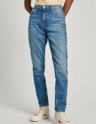 Pepe Jeans London Дънки с висока талия Светлосин
