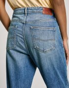 Pepe Jeans London Дънки с висока талия Светлосин