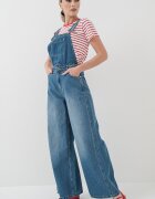 Pepe Jeans London Дънков гащеризон Sabrina Прашно синьо
