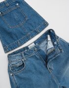 Pepe Jeans London Дънков гащеризон Sabrina Прашно синьо