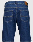 Pepe Jeans London Дънкови бермуди с миди талия Син