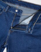 Pepe Jeans London Дънкови бермуди с миди талия Син