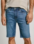 Pepe Jeans London Дънкови бермуди Син