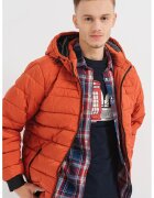 Pepe Jeans London Капитонирано зимно яке James с качулка
