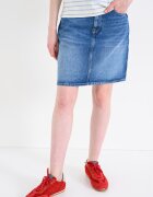 Pepe Jeans London Къса права пола Син