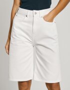 Pepe Jeans London Къси дънки със средна талия Бял