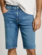 Pepe Jeans London Къси дънки със средновисока талия Прашно синьо