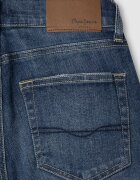 Pepe Jeans London Къси дънки със захабен ефект Ултрамарин синьо/Прашно синьо