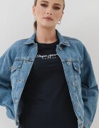 Pepe Jeans London Късо дънково яке Светлосин