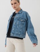 Pepe Jeans London Късо дънково яке Светлосин