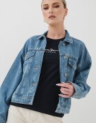 Pepe Jeans London Късо дънково яке Светлосин