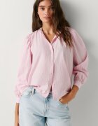 Pepe Jeans London Памучна риза Atyty с шал Розово