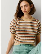 Pepe Jeans London Плетен пуловер с райе
