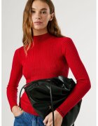 Pepe Jeans London Плетен пуловер с рипс