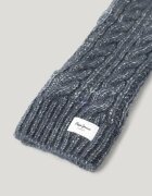 Pepe Jeans London Плетени маншони Прашно синьо/Мръснобял