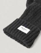 Pepe Jeans London Плетени ръкавици Черен