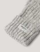 Pepe Jeans London Плетени ръкавици Сив меланж