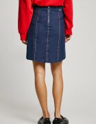 Pepe Jeans London Пола от деним с пришити джобове Тъмносин