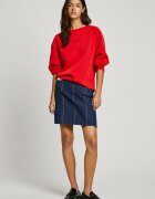 Pepe Jeans London Пола от деним с пришити джобове Тъмносин