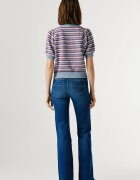 Pepe Jeans London Пуловер Kamia с овално деколте Червен/Син