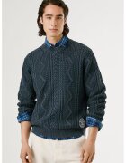 Pepe Jeans London Пуловер с плетен дизайн