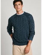 Pepe Jeans London Пуловер с плетка осморка