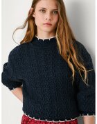 Pepe Jeans London Пуловер с плетка осморка