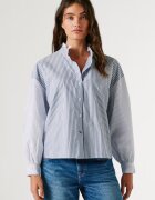 Pepe Jeans London Раирана риза Aper Бял/Син