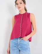 Pepe Jeans London Риза без ръкави Орхидеи
