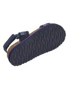 Pepe Jeans London Сандали от еко кожа и текстил с лого Тъмносин